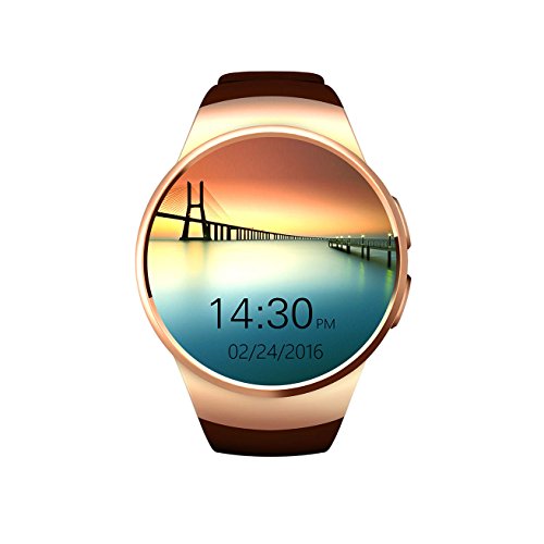 Golden-Bluetooth Smart Watch impermeabile Pedometro Stopwatch All-In-One Supporto per IOS8 + E Android4.3 +