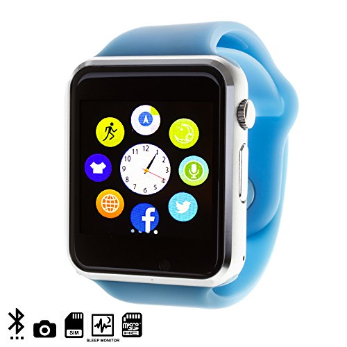 DAM DMQ238 - Smartwatch G08, Colore: Blu