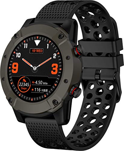 Denver SW-650 - Smartwatch Bluetooth con GPS, cardiofrequenzimetro, cardiofrequenzimetro, colore: Nero