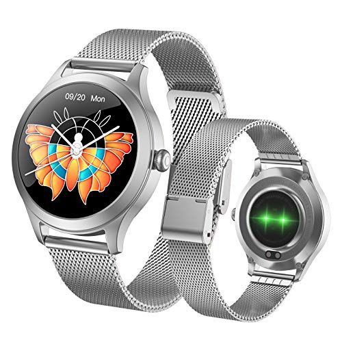 Fitonme Smartwatch Donna, Fitness Orologio intelligente Notifiche Messaggi Contapassi Calorie Cardiofrequenzimetro da Polso Activity Tracker per Android iOS