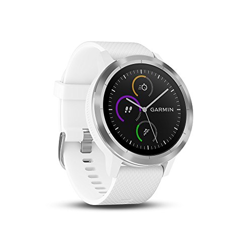 Garmin Vivoactive 3 Smartwatch con GPS, Unisex adulto, Bianco/Argento