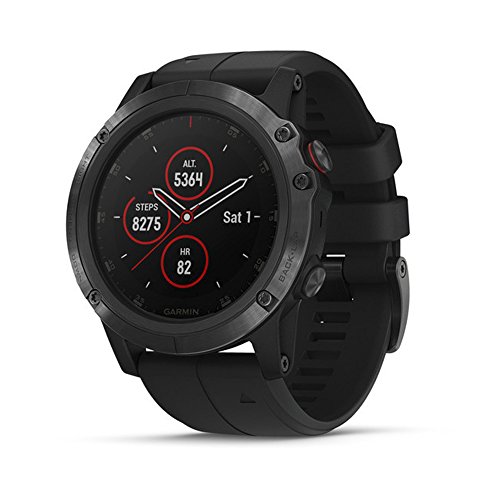 Garmin Garmin fēnix 5 Plus premium multisport smartwatch with music GPS maps and Garmin Pay Tappo per orecchie 5 centimeters Nero (Black)