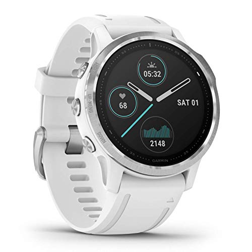 Garmin Fenix 6S - GPS Smartwatch Multisport 42mm, Display 1,2”, HR e saturazione ossigeno al polso, Pagamento contactless Garmin Pay, Colore Bianco/Siver