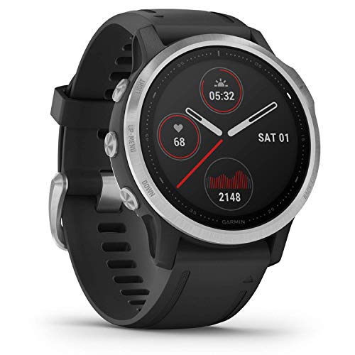 Garmin Fenix 6S - GPS Smartwatch Multisport 42mm, Display 1,2”, HR e saturazione ossigeno al polso, Pagamento contactless Garmin Pay, Colore Nero/Siver