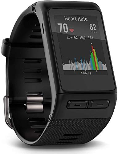 Garmin Vivoactive HR Regular Smartwatch con Cardio al Polso, Profili d'Attività Fisica, Cinturino Regular (M-L), Nero