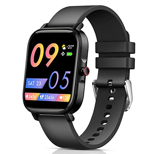 Smartwatch, Orologio Smartwatch Uomo Donna, 1.69'' Orologio Fitness Tracker con Contapassi/Sonno Cardiofrequenzimetro/Cronometro, Impermeabil IP68, Notifiche Messaggi, Smart Watch per Android iOS