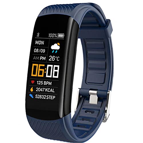 Smart watch wristband tracker orologio c5s impermeabile braccialetto intelligente intelligente intelligente orologio cardiaco velocità sanguigna fitness tracker blu attività tracker