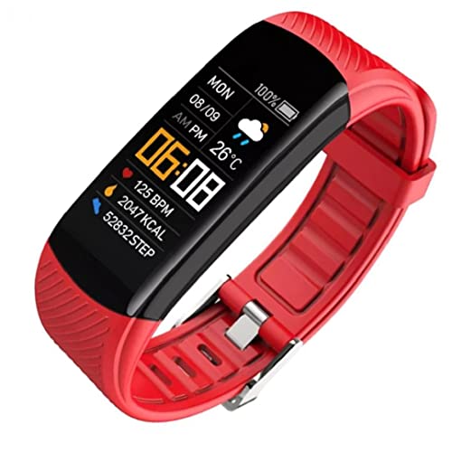 Smart Wrist Watch Impermeabile Fitness Sport Pedometro Pedometro Messaggio Braccialetto Rosso Dispositivo indossabile