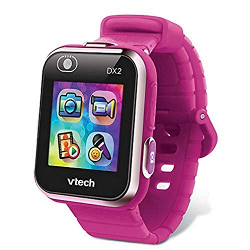 VTech Kidizoom Smartwatch Connect DX2 – Lampone – Orologio connesso per bambini – Versione FR