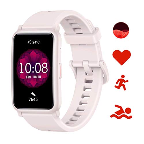 HONOR Watch ES Smartwatch Orologio Fitness Uomo Donna 95 Modalità Allenamento, Monitoraggio SpO2 Frequenza Cardiaca e Stress,1.64’’ AMOLED, 5ATM Impermeabile Smart Watch,(Rosa)