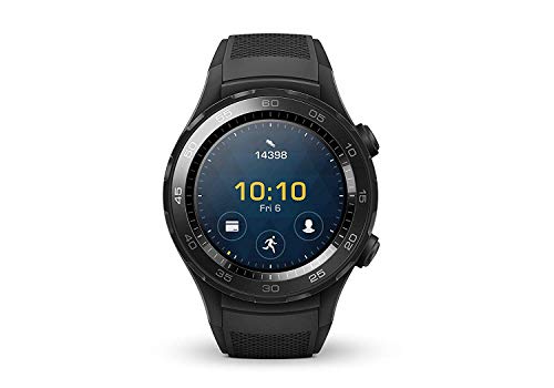 HUAWEI Watch 2 Smartwatch, 4 GB ROM, Android Wear, Bluetooth, Wifi, Monitoraggio della Frequenza Cardiaca, Nero (Carbon Black)