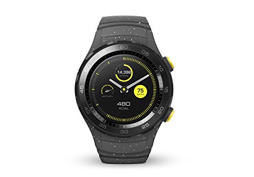 HUAWEI Watch 2 Smartwatch, 4 GB Rom, Android Wear, Bluetooth, WiFi, Monitoraggio della frequenza cardiaca, Grigio (Concrete Grey)