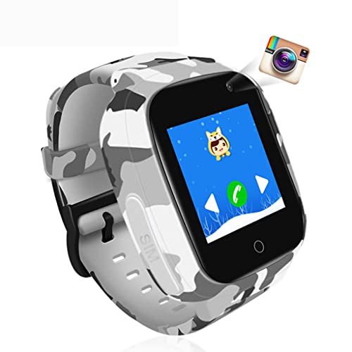 Bambino Smartwatch Telefono, GPS+WI-FI Tracker Sos IP67 Impermeabile Per Bambino Regalo-camuffamento