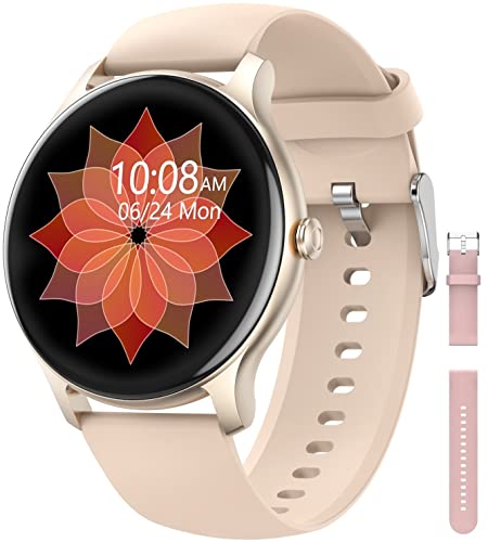 Smartwatch da donna 2022 HD Full Touch Smart Watch per telefoni Android e iPhone compatibile, IP68 impermeabile fitness Smartwatch con monitoraggio del sonno, cardiofrequenzimetro Smartwatch