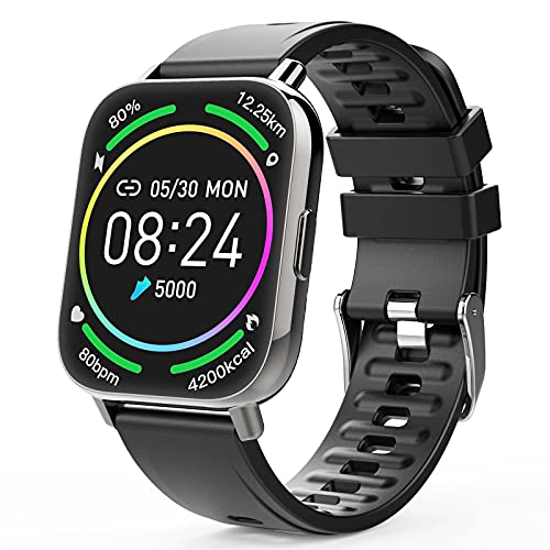Judneer Smartwatch, Orologio Fitness con 1.69 Pollici Touchscreen a Colori Smart Watch, Impermeabile IP67 Cardiofrequenzimetro Smartband Contapassi, Sportivo Activity Tracker Cronometro per Uomo Donna