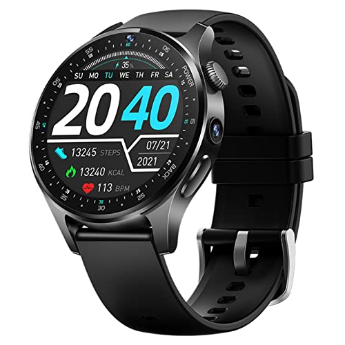 Kuyatioo Smartwatch Impermeabile | Fitness Tracker da Uomo,Smart Watch Wireless Impermeabile per telefoni Android iOS, Orologio Digitale Sportivo con frequenza cardiaca, Pressione sanguigna, Monitor