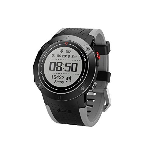 LENCISE GPS Bluetooth Sport Watch Barometer Passometer Heart Rate Fitness Tracker Support iOS Android IP68 Waterproof Smartwatch.