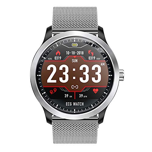Lopbinte N58 ECG PPG Smart Watch Holter ECG Monitor per la Frequenza Cardiaca Smartwatch Silverwatch