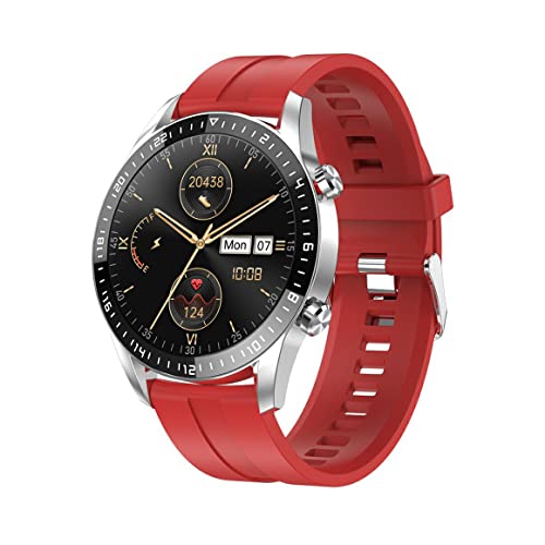 MeterBew1147 Gt2 Smart Watch Chiamata Wireless ad Alta Definizione Schermo Intero Monitoraggio Intelligente della frequenza cardiaca tattile - Nastro Adesivo Rosso