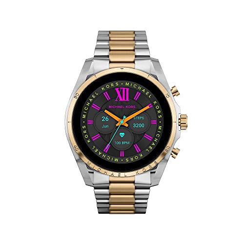 Michael Kors Smartwatch Gen 6 Bradshaw da Donna in Acciaio con Alexa Integrata, Bicolore con Bracciale in Acciaio Bicolore, MKT5134