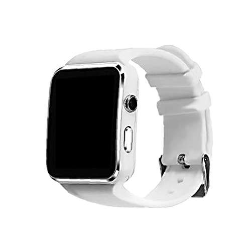 Smart Watch, Touch Screen Sports Bluetooth X6 Smart Orologio Smart, con pedometro Frequenza cardiaca Sleep Monitor Messaggio ricordo Smartphone Compatibile Bianco