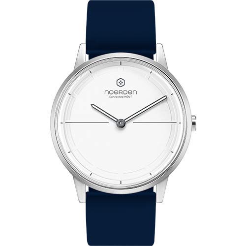 NOERDEN MATE2 - Bianco & Blu - Silicone - Smart Watch ibrido - 40mm