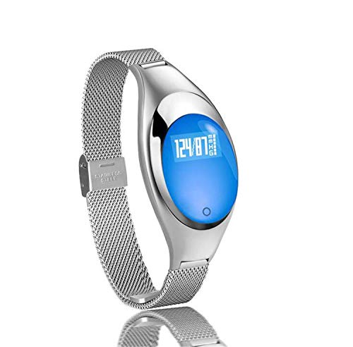 NUO-Z Pedometro Bluetooth di attività del cardiofrequenzimetro dell'inseguitore di frequenza cardiaca dell'inseguitore di Smart Watch con Il Monitor di Sonno, Schermo da 0.49 Pollici
