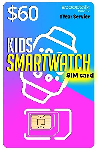 Smart Watch SIM Card per bambini 2G 3G 4G LTE GSM Smartwatches e indossabili - 12 mesi di servizio