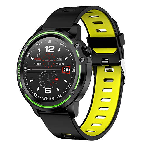 Padgene Orologio Fitness Uomo Donna, Smartwatch IP68 Impermeabile Touchscreen Smart Watch con Misuratore Pressione Saturimetro ECG Cardiofrequenzimetro da Polso Contapassi