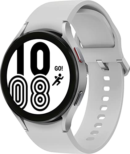 Samsung Galaxy Watch4 44mm Orologio Smartwatch, Monitoraggio Salute, Fitness Tracker, Batteria lunga durata, Bluetooth, Argento, 2021 [Versione Italiana]