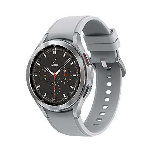 Samsung Galaxy Watch4 Classic 46mm SmartWatch Acciaio Inox, Ghiera Rotante, Monitoraggio Benessere, Fitness Tracker, Argento (Silver), 2021 [Versione Italiana]