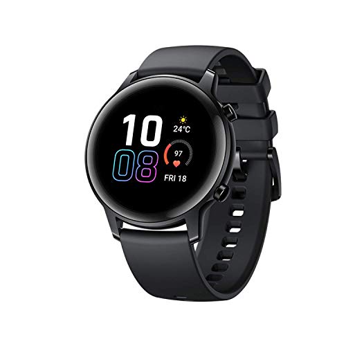 Honor Magic Watch 2 Smartwatch 42mm, GPS 5ATM Impermeabile Orologio Bluetooth Smart Monitor di Frequenza Cardiaca, Stress e Spo2,Smart Watch Donne Uomo,Per Android,Nero.