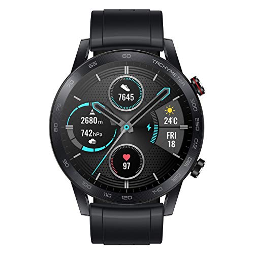 Honor Magicwatch 2 Smart Watch Da 46 Mm, Con Cardiofrequenzimetro, Modalità Di Esercizio, 14 Giorni In Standby, Altoparlante E Microfono Integrato, Colore: Nero/Carbone