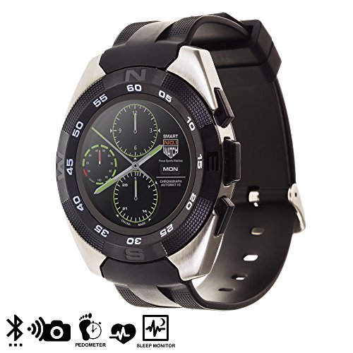 Silica DMT178SILVER – Smartwatch G5 con Schermo Circolare, Colore: Argento