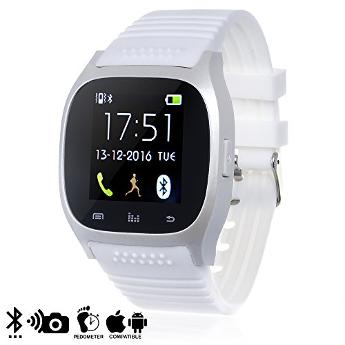 Silica DMT192WHITE – Smartwatch Timesaphire 2 con notifiche per iOS e Android, Colore: Bianco