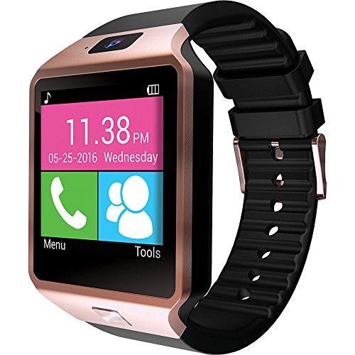 Slide SLISW200RG Smart Watch/Phone 1.54IN Bluetooth Rose Gold withbuilt in 2G QUAD Band GSM Phone