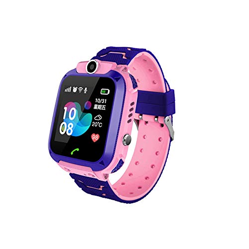 SODIAL Impermeabile Q12 Smart Watch Orologio Multifunzione per Bambini Orologio da Polso Digitale Orologio per Telefono per iOS Android Giocattolo per Bambini Regalo Rosa