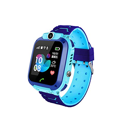 SODIAL Impermeabile Q12 Smart Watch Orologio da Polso Multifunzione per Bambini Orologio da Polso Digitale Telefono per iOS Android Giocattolo per Bambini Regalo Blu
