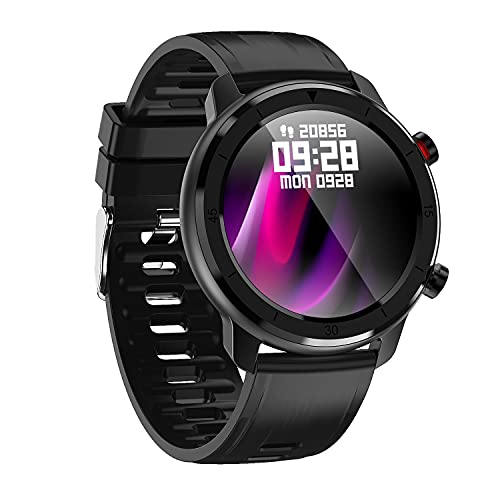 SODIAL Smartwatch da 1,28 Pollici da Uomo con Contatto Completo Fitness Tracker IP67 Impermeabile da Donna GTS Smartwatch