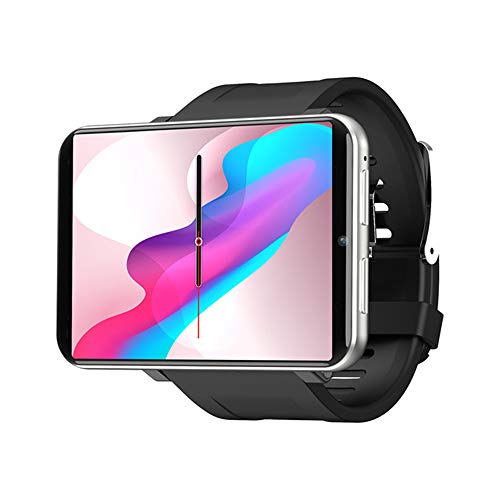 4G Smart Watch Schermo da 2,86 pollici Android 7.1 1GB + 16GB Fotocamera da 5 MP Batteria da 2700 mAh Smartwatch per uomo (Argento, 1GB+16GB)