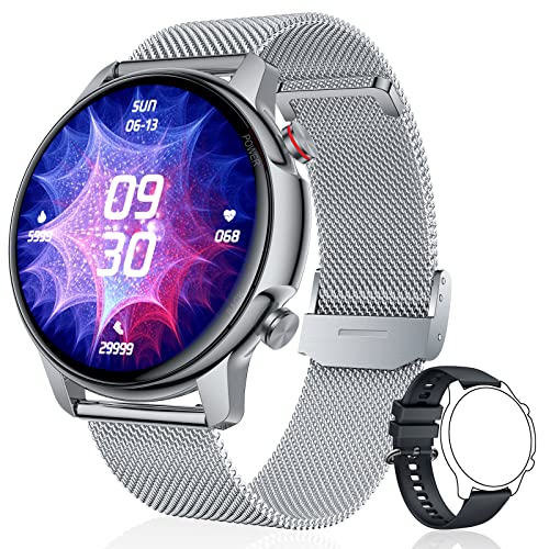 TAOPON Smartwatch per Donna Orologi Uomo Android iOS 1.32'' Touchscreen Orologio Fitness Tracker Digitale IP68 Impermeabile Smart Watch GPS con Cardiofrequenzimetro è Contapassi Contacalorie da Polso