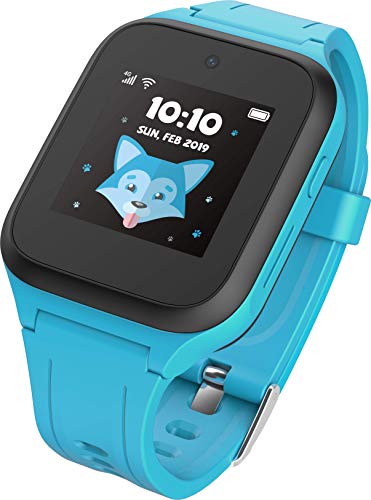 TCL MT40X Smartwatch per bambini, con scheda Nano SIM, GPS, fotocamera e pulsante di emergenza (versione in lingua italiana non garantita)