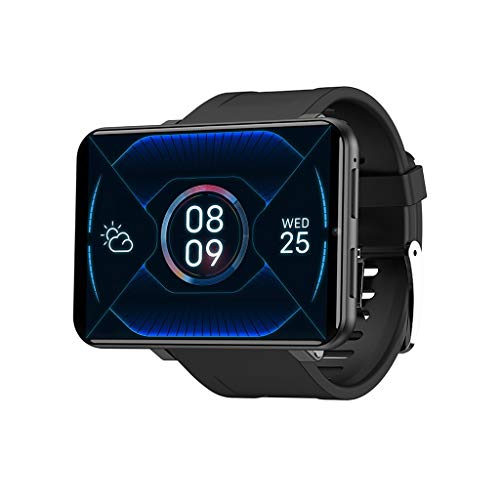 TIREOW 2.86 in 3 + 32 GB Smart Watch Uomo Donna 4G Smartwatch per Android 7.1 con fotocamera da 2880 mAh Smart Watch GPS Fitness Cinturino (Nero)