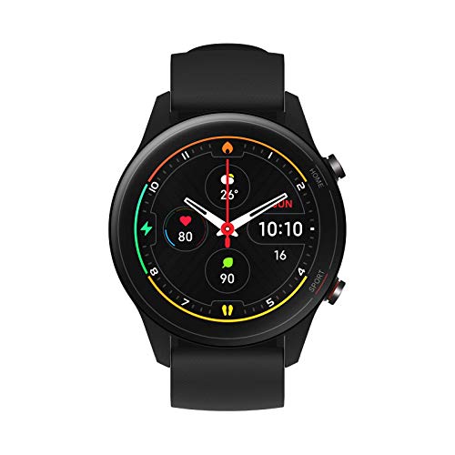 Xiaomi Mi Watch, Orologio Smart, Display AMOLED HD 1.39'', Fino a 16 Giorni di autonomia, GPS Integrato, 117 modalità Fitness, Versione Global, Black