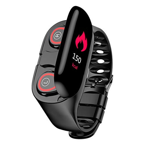 Smart Watch Auricolari Combo Smart Bracelet con Bluetooth Earbuds Sport Watch Fitness Tracker con cardiofrequenzimetro della pressione sanguigna