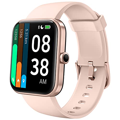 Smartwatch, YONMIG 1.69‘’ Full Touch Schermo Orologio Fitness con Alexa Integrata/Saturimetro(SpO2), Cardiofrequenzimetro da polso Donna Uomo, Activity Tracker 5ATM Sportivo Calorie per Android iOS
