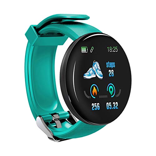 Smartwatch IP67 a schermo a colori da 1,3 pollici Smart Watch IP67 impermeabile per cardiofrequenzimetro per pressione sanguigna Sport Smartwatch Oxygen Orologio sportivo, verde