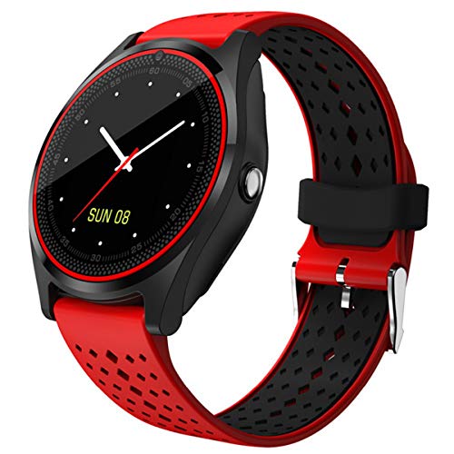Smartwatch wireless Smart Tracker per fitness fotocamera Smartwatch per dispositivi indossabili Android, rosso