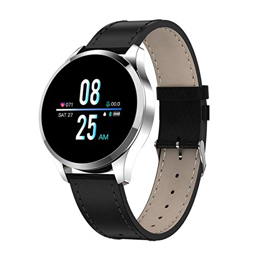 Smart Watch Promemoria chiamate messaggio impermeabile Smartwatch Donna Cardiofrequenzimetro Fitness Tracker Uomo Smart Watch, cinturino con cinturino sottile