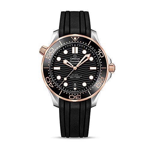Omega Seamaster orologio automatico da uomo con quadrante nero 210.22.42.20.01.002